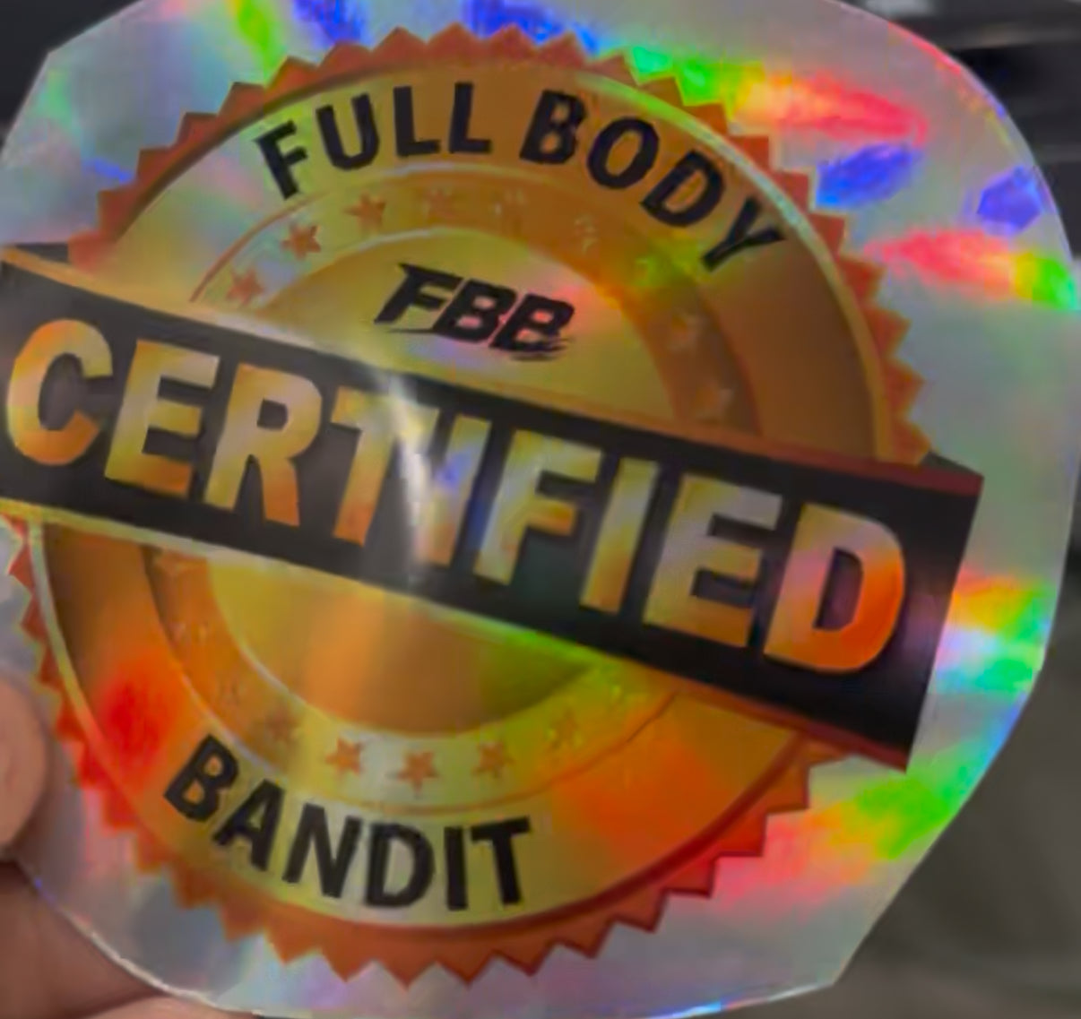 FBB CERTIFIED STICKER